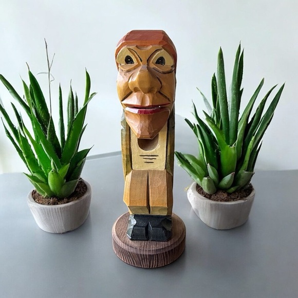 Vintage Hand Carved Black Forest Nutcracker Ock Forest Nutcracker Old Man Design - Picture 2 of 5